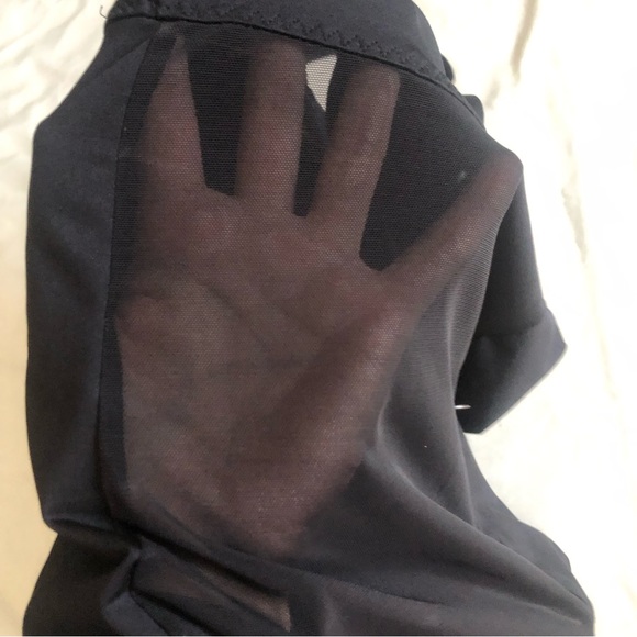 ❤️Athleta Be Bold Black Workout Tank Top Criss Cross Mesh Back Pocket XS - Picture 5 of 7